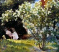 Marie en el jardin Peder Severin Kroyer Impresionismo Flores
